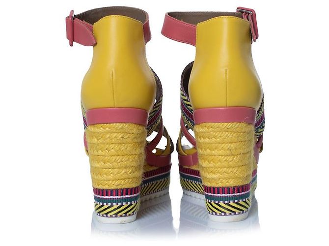 Ines Leder-Wedges von Hermès Mehrfarben - Ansicht 3