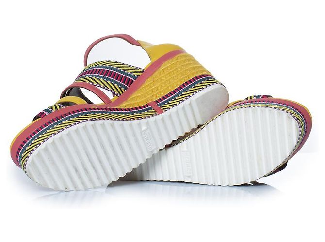 Ines Leder-Wedges von Hermès Mehrfarben - Ansicht 7