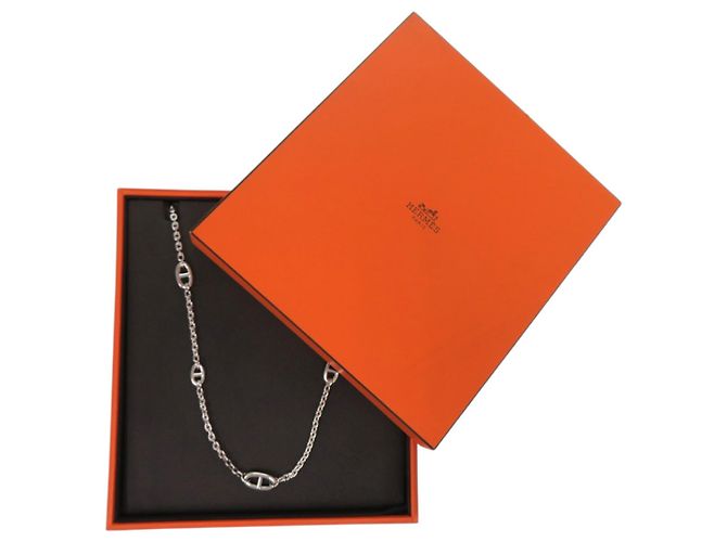Collana Hermès Chaine d'Ancre in Argento 925 - vista 2