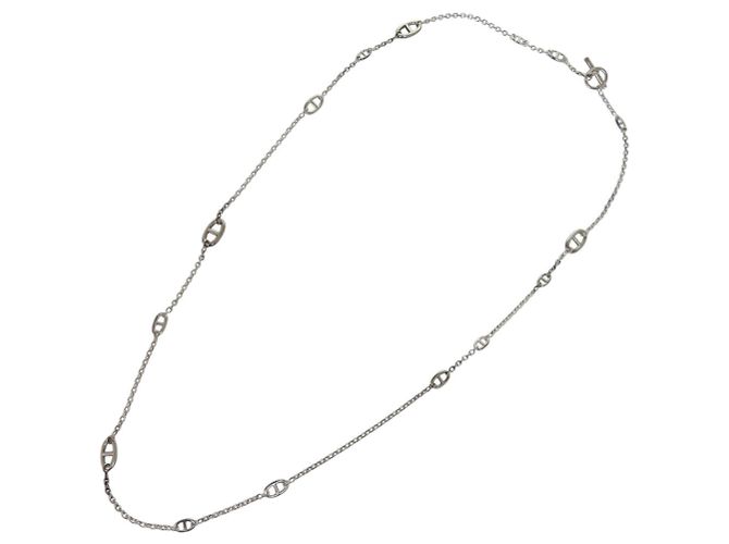 Collana Hermès Chaine d'Ancre in Argento 925 - vista 3