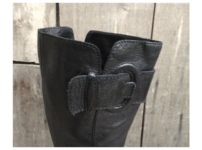 Botas Sergio Rossi de piel negra Negro - vista 7