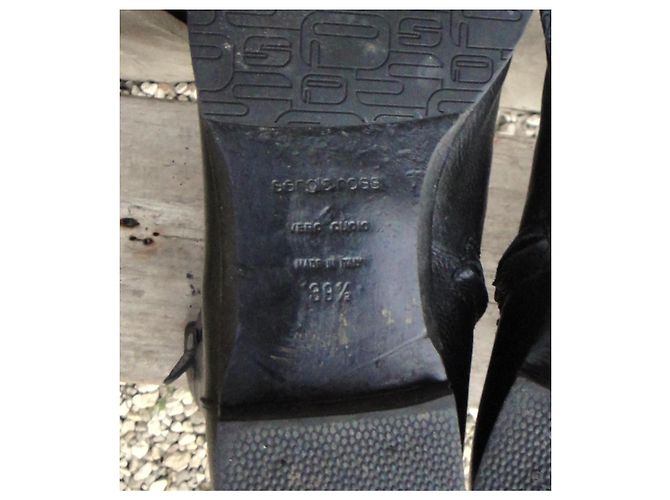 Botas Sergio Rossi de piel negra Negro - vista 8