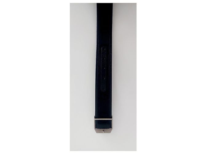 Cintura Gucci GG in pelle nera e nylon Nero - vista 6