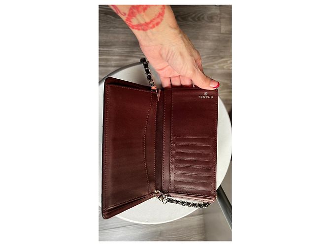 Wallet On Chain Chanel WOC Negro - vista 7