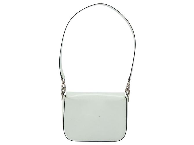 Céline Celine Flap Shoulder Leather Silber - Ansicht 2