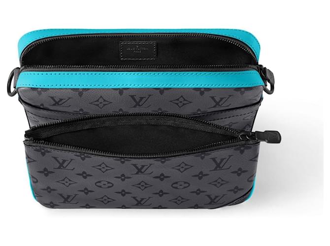 Louis Vuitton Trio Messenger Eclipse Grigio Tela - vista 2
