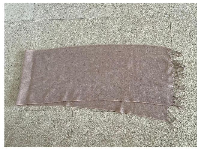 Autre Marque Beige oder puderrosa Schal 100% Kaschmir - Neu Pink - Ansicht 3