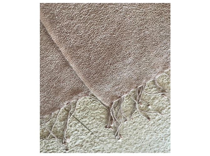 Autre Marque Beige oder puderrosa Schal 100% Kaschmir - Neu Pink - Ansicht 5