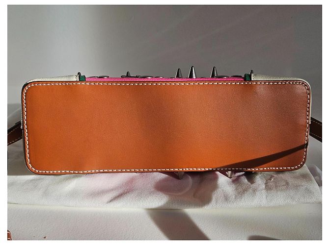 Ophidia Borsa a spalla Gucci Éclair d'Amour in pelle rosa - vista 11