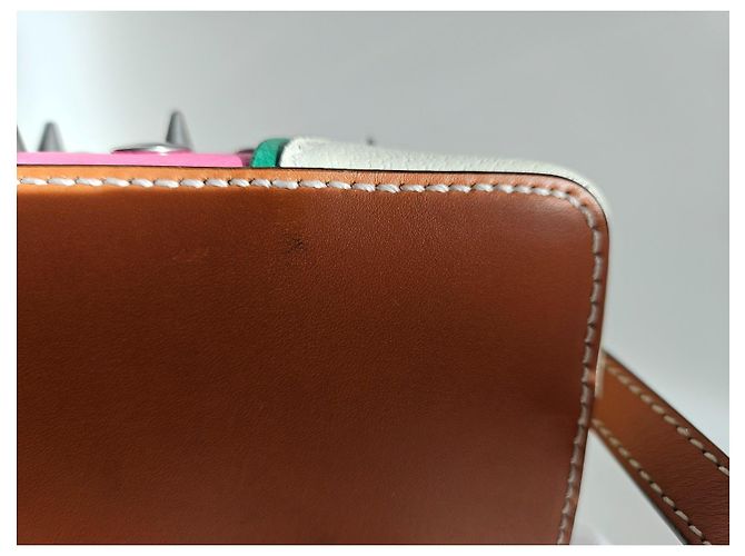 Ophidia Borsa a spalla Gucci Éclair d'Amour in pelle rosa - vista 13