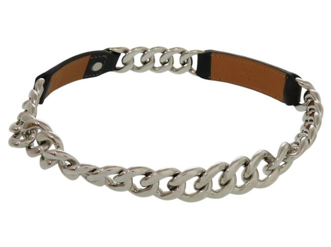 Halskette aus Barenia-Leder von Hermès Braun Schwarz - Ansicht 3