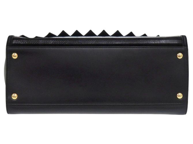 Borsa in pelle nera Gancini di Salvatore Ferragamo Nero - vista 5