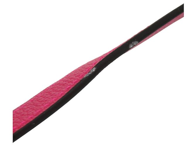 Hermès Lederhalsband mit Himbeer-Y-Stempel - Ansicht 7