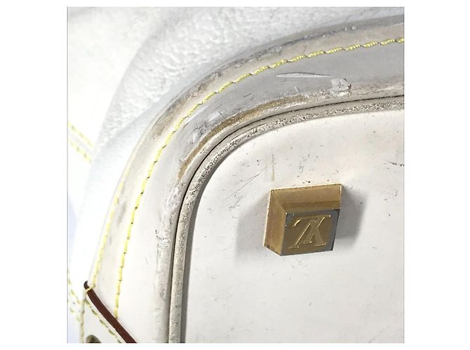 Louis Vuitton Suhali Lockit MM Tote Bag Weiß - view 8