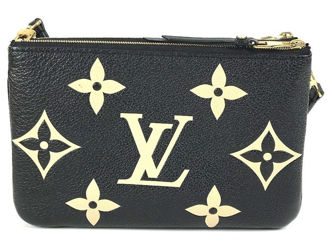 Borsa Pochette Double Zip Monogram Empreinte Louis Vuitton Nero Multicolore Beige - vista 13