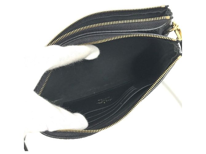 Borsa Pochette Double Zip Monogram Empreinte Louis Vuitton Nero Multicolore Beige - vista 5