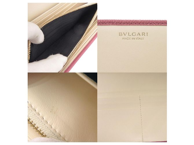 Bulgari Cartera larga de cuero rosa Bvlgari - vista 8