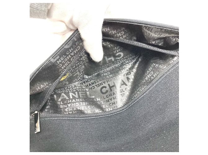 Borsa a Spalla Ice Cube CC Coco Mark di Chanel Nero - vista 11
