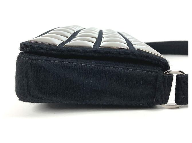 Borsa a Spalla Ice Cube CC Coco Mark di Chanel Nero - vista 3