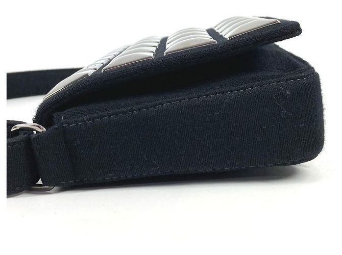 Borsa a Spalla Ice Cube CC Coco Mark di Chanel Nero - vista 4