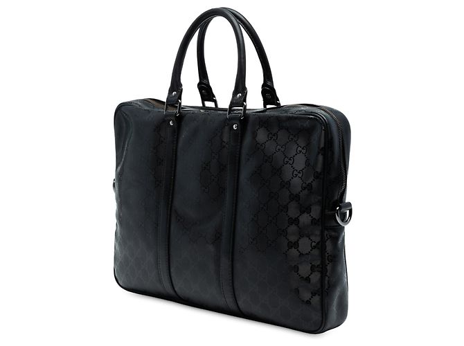 Borsa Business Gucci Nera Stampa GG Nero - vista 2