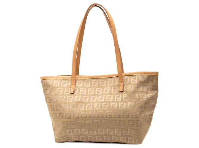 Fendi Beige Zucchino Canvas Tote - Ansicht 2