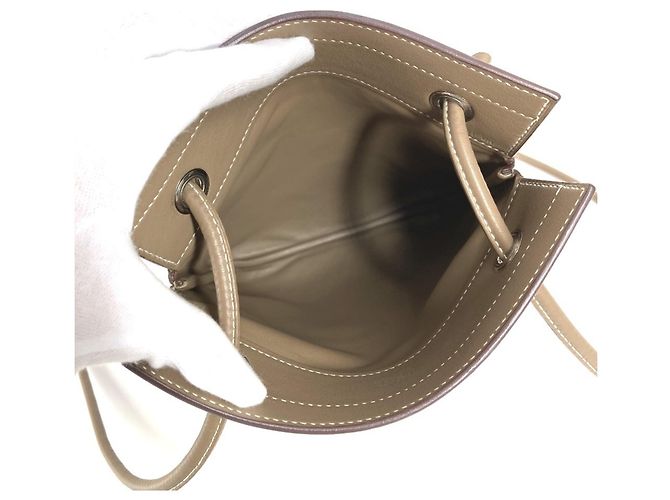 Hermès Sac Aline Mini Pochette Braun Taupe - Ansicht 12