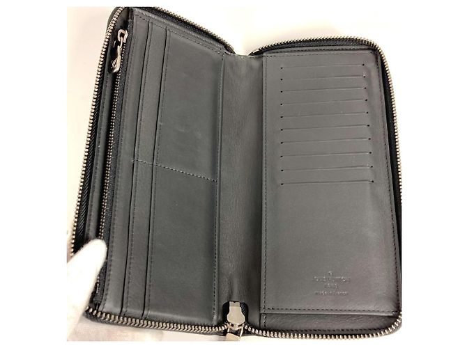 Cartera Zippy Damier Infini Louis Vuitton Negro - vista 9