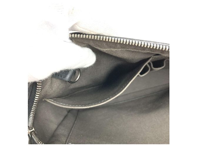 Borsa Louis Vuitton Damier Infini Calypso MM Nero - vista 10