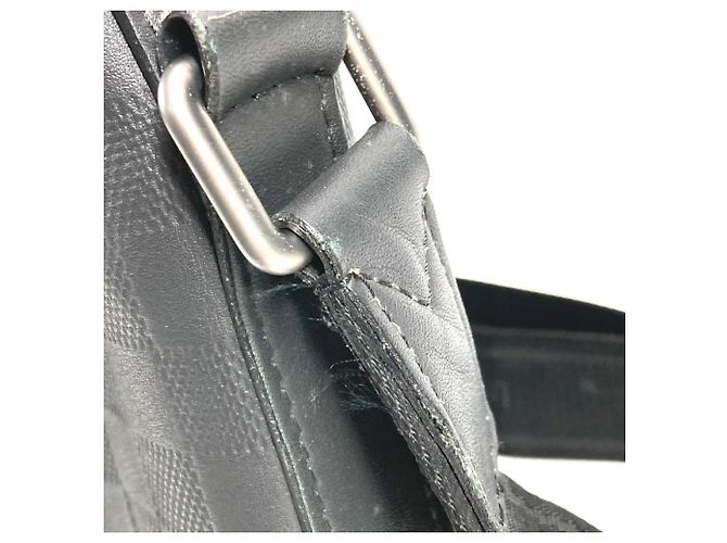 Borsa Louis Vuitton Damier Infini Calypso MM Nero - vista 17