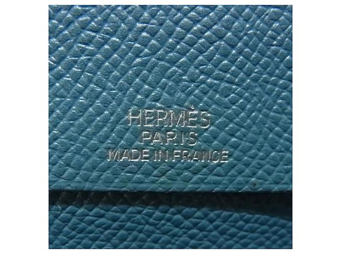 Cubierta de agenda de cuero Epsom Azul Jean Hermès - vista 5
