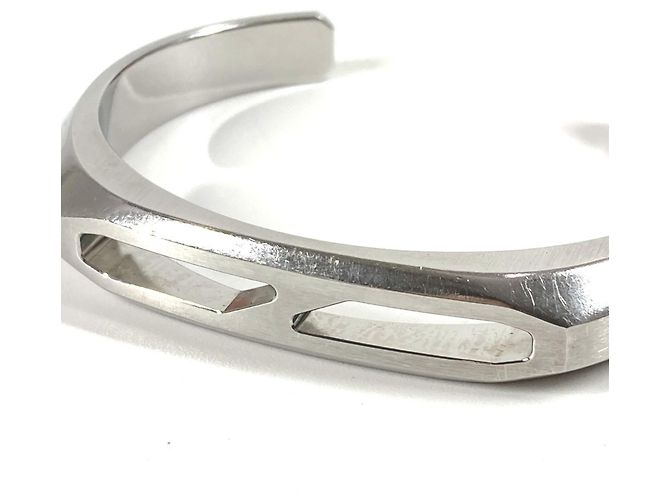 Hermès Bracelet jonc Delta HERMES Argenté - vue 4