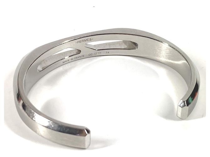 Hermès Bracelet jonc Delta HERMES Argenté - vue 5