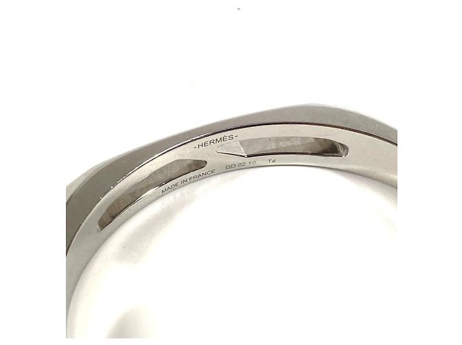 Hermès Bracelet jonc Delta HERMES Argenté - vue 6