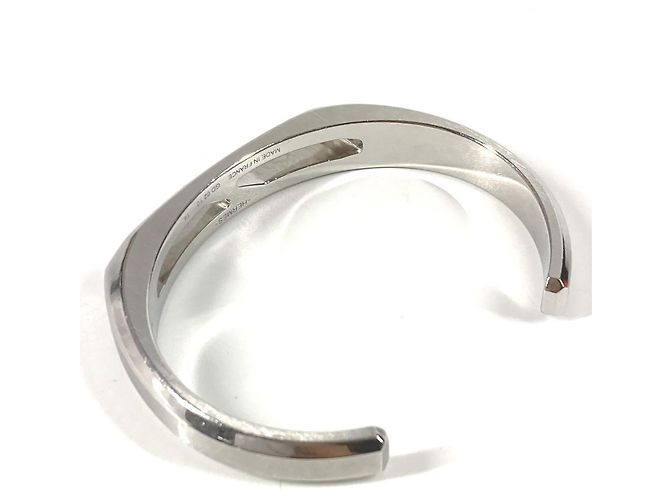 Hermès Bracelet jonc Delta HERMES Argenté - vue 7