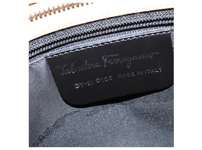 Borsa Gancini in pelle Salvatore Ferragamo Beige - vista 6