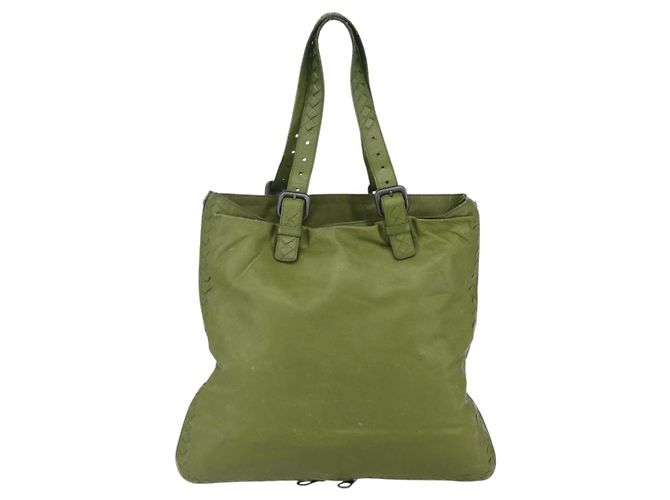 Pelle Intrecciato Bottega Veneta Verde - vista 2
