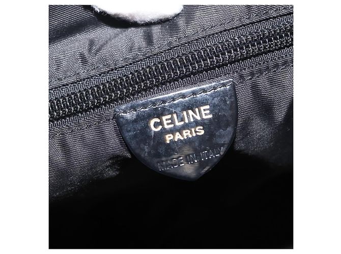 Céline Borsa tote in nylon media Celine Nero - vista 6