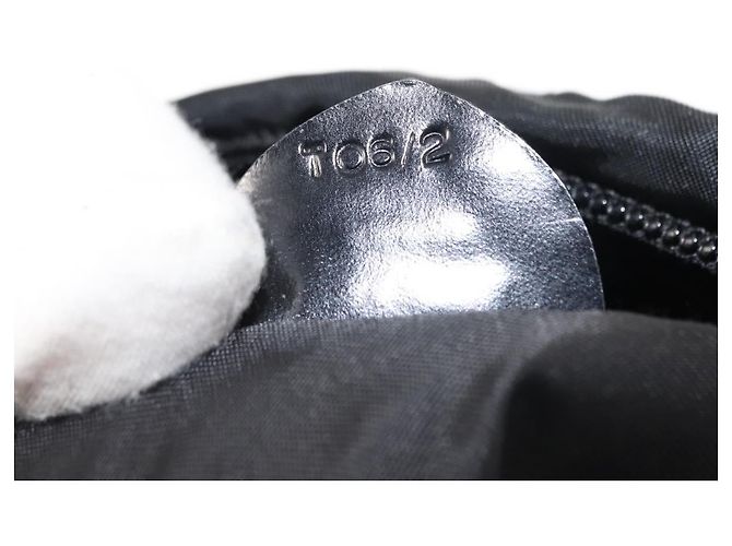 Céline Borsa tote in nylon media Celine Nero - vista 7
