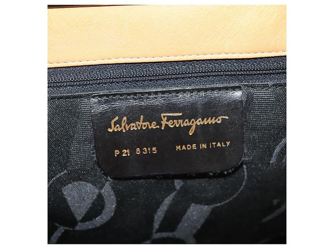 Schultertasche aus Leder Salvatore Ferragamo Beige - Ansicht 6