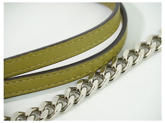 Fendi Double Baguette in pelle ricamata con borchie micro Bianco - vista 7