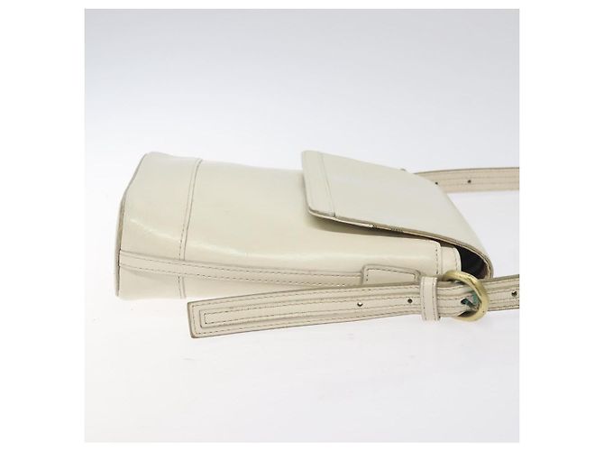Borsa a Spalla in Pelle Burberry Bianco - vista 3