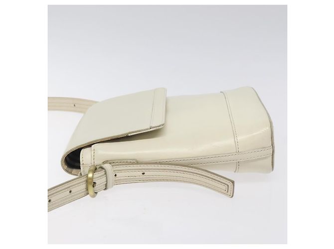 Borsa a Spalla in Pelle Burberry Bianco - vista 4