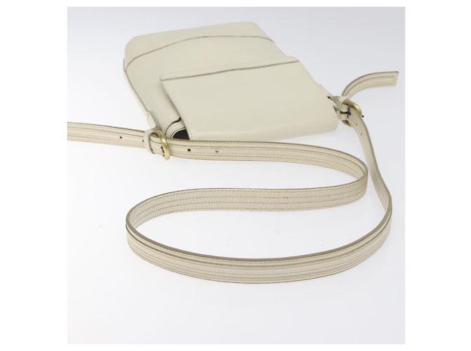 Borsa a Spalla in Pelle Burberry Bianco - vista 7