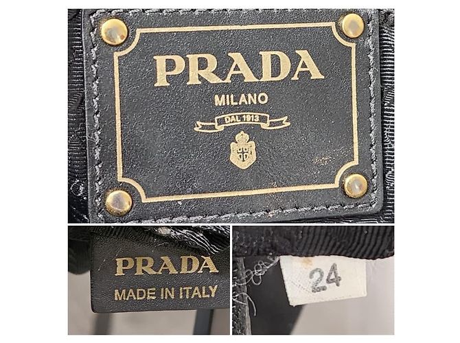 Autre Marque Borsa a tracolla in nylon Tessuto nera di Prada Nero - vista 6