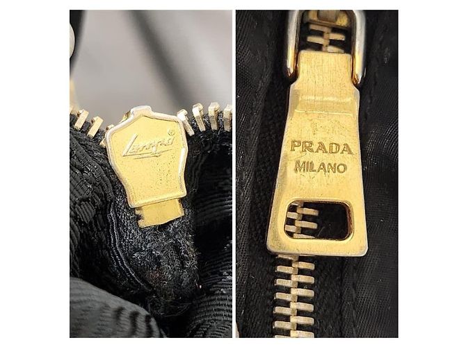 Autre Marque Borsa a tracolla in nylon Tessuto nera di Prada Nero - vista 9