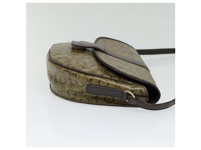 Céline Borsa a spalla Celine C Sulky in tela e pelle Beige - vista 4