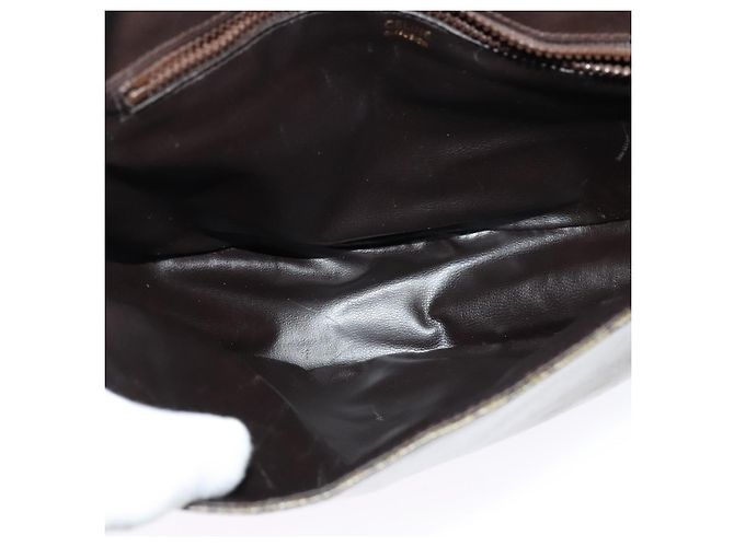 Céline Borsa a spalla Celine C Sulky in tela e pelle Beige - vista 5