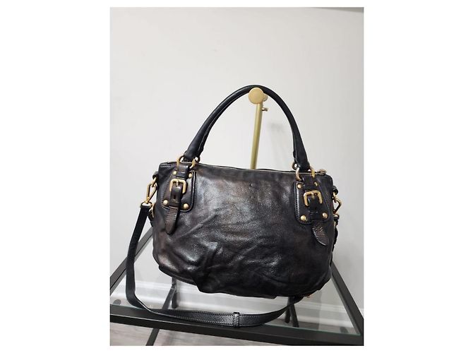 Borsa a mano in pelle di vitello morbida Prada iridescente - vista 4