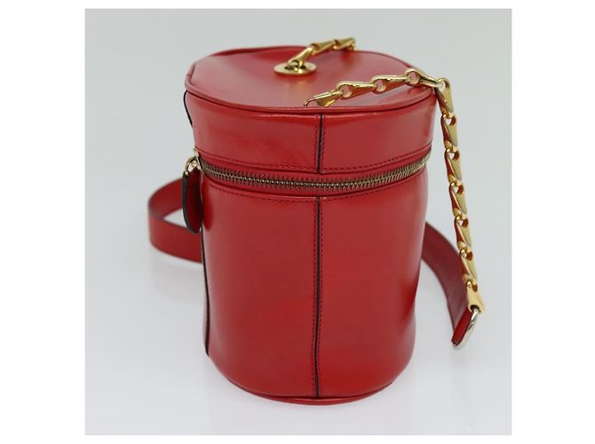 Céline Celine Vanity Leather Rosso - vista 3